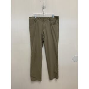 Lululemon Commission Pant Men's Khaki Stretch Zip Pocket - Sz 36x32